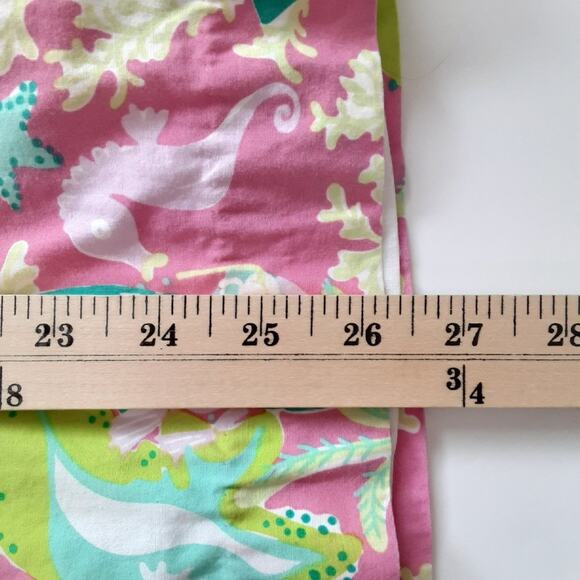 Lilly Pulitzer Little Lilly Mini Shift Dress Girls 7 Seahorse Coral Vintage 90s - Picture 15 of 15